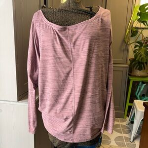 Athleta Mauve Long Sleeve Top